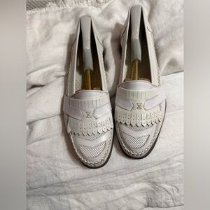 Men’s Elegant Italian White Loafers